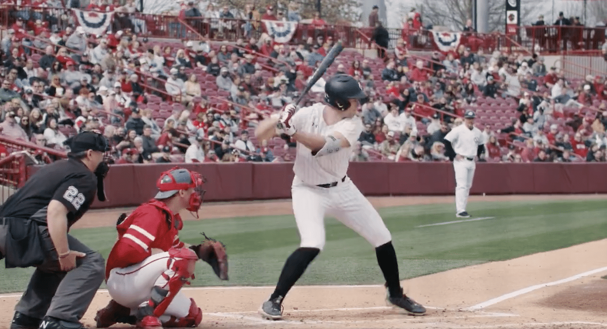 Ethan Petry image via @GamecockBaseball on X/Twitter (screenshot)